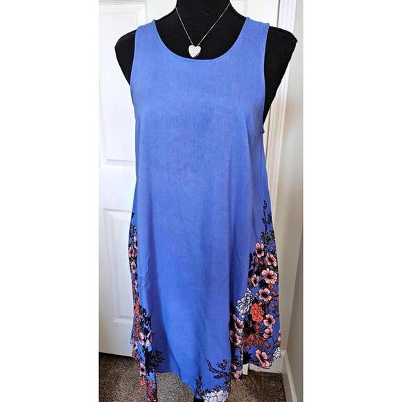 Dresses & Skirts - Taylor & Sage  Blue with A Splash of Floral Summer Dress - Size M #24